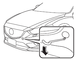 Mazda 6: Zaczepy Holownicze - Holowanie Samochodu - W Razie Awarii