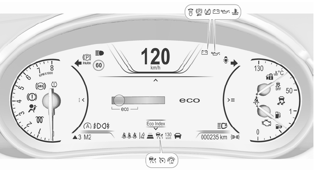 Opel Insignia Kontrolki ostrzegawcze, zegary i wskaźniki