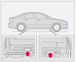 Volvo S40: Zdejmowanie Koła - Wymiana Koła - Koła I Ogumienie